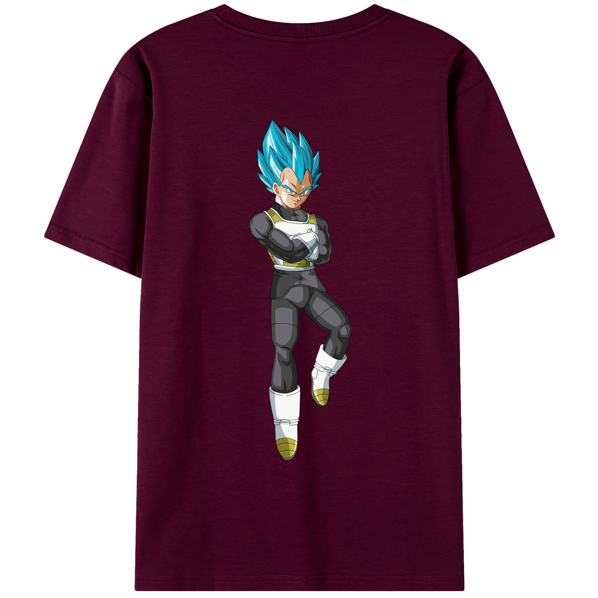 （画像用） ドラゴンボール ベジータ四世（Bejīta Yonsei）DRAGON BALL Vegeta IV レディース半袖Tシャツ(バックプリント)